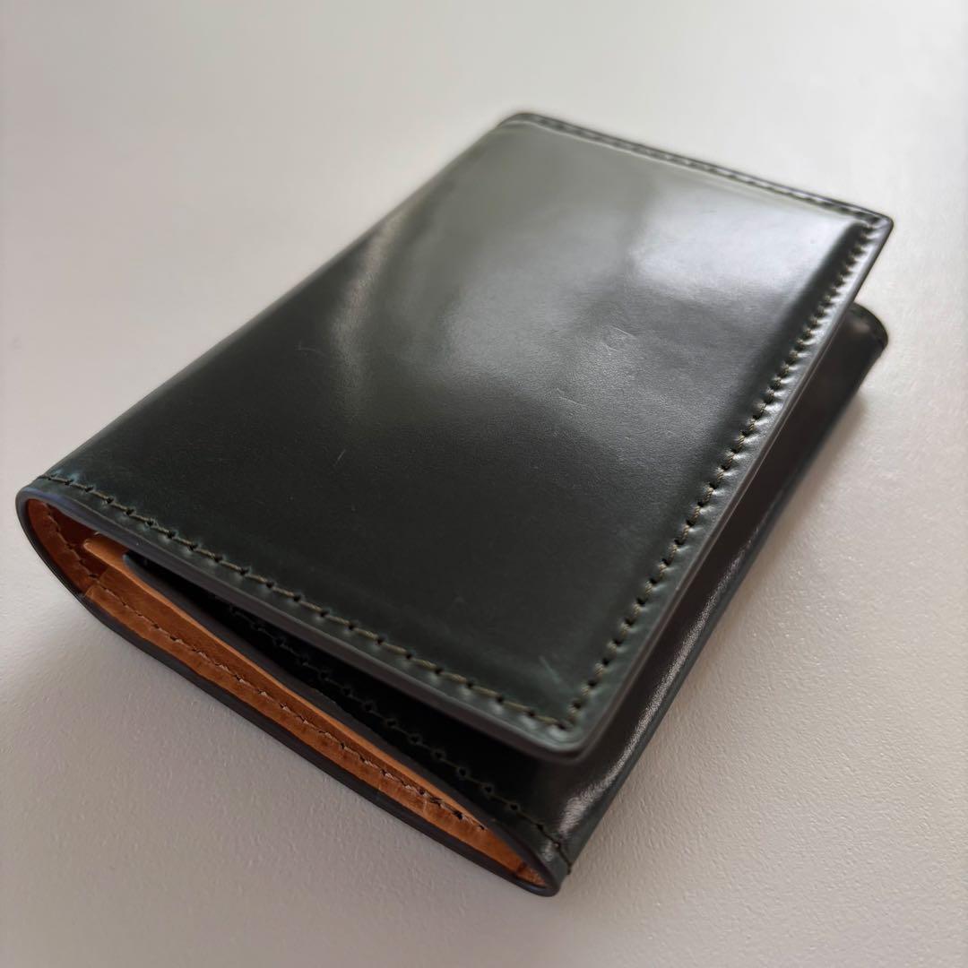 【新品】ROCADO シェルコードバン 名刺入れ 　最高級 イタリア馬革