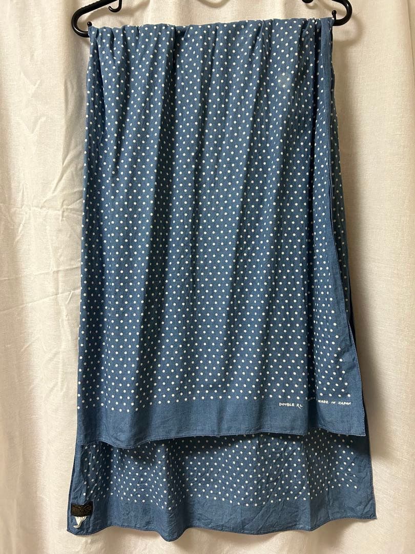 RRLドット柄 ストール 日本製