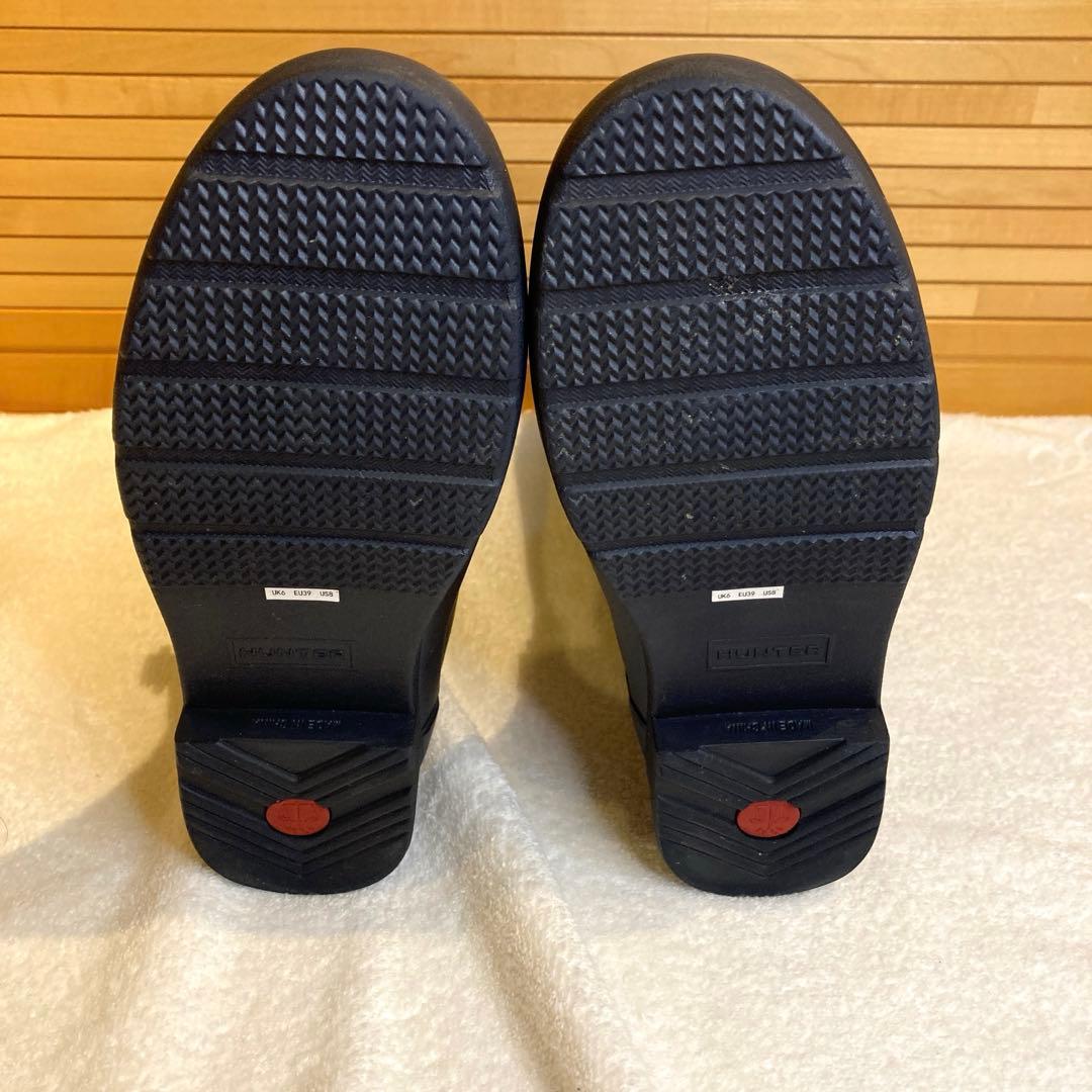 美品　HUNTER ハンター レインブーツ　リファインドジャガードトールブーツ