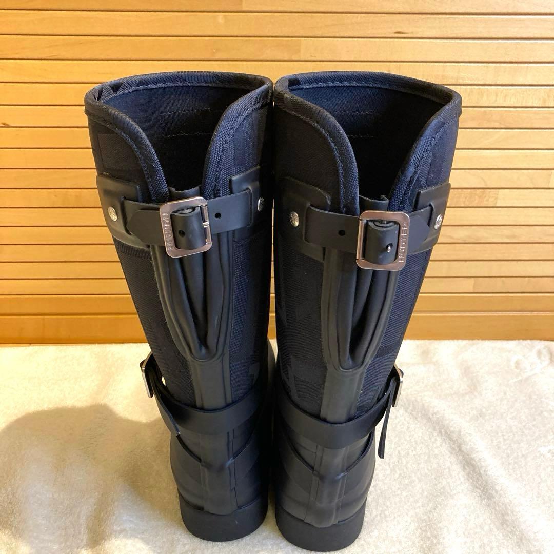 美品　HUNTER ハンター レインブーツ　リファインドジャガードトールブーツ