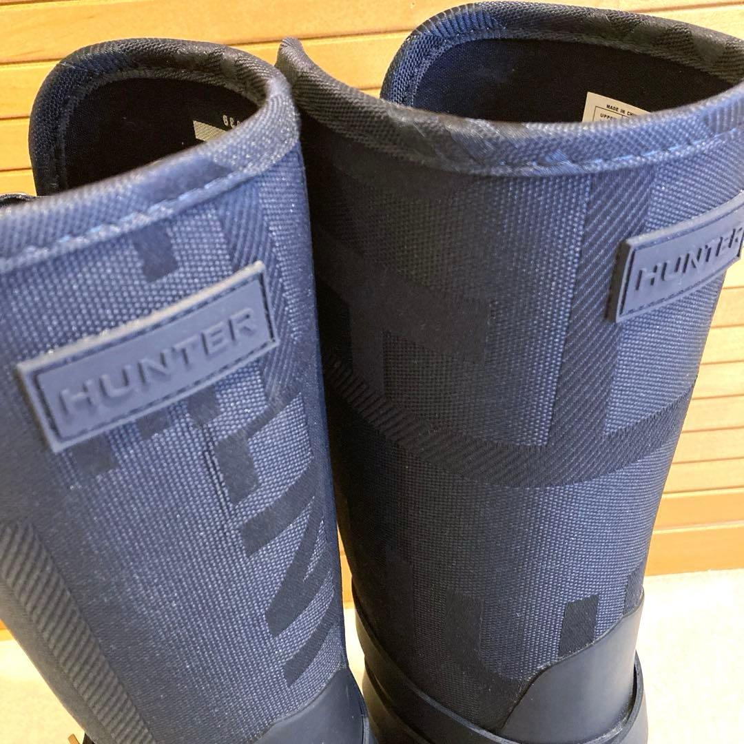 美品　HUNTER ハンター レインブーツ　リファインドジャガードトールブーツ