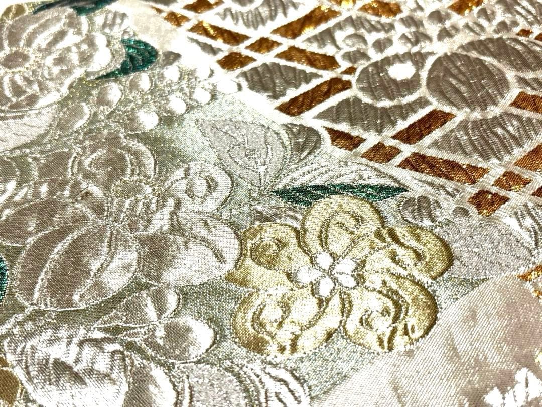 専用♡ 豪華♡金銀 辻が花 膨れ織　振袖用　正絹　袋帯