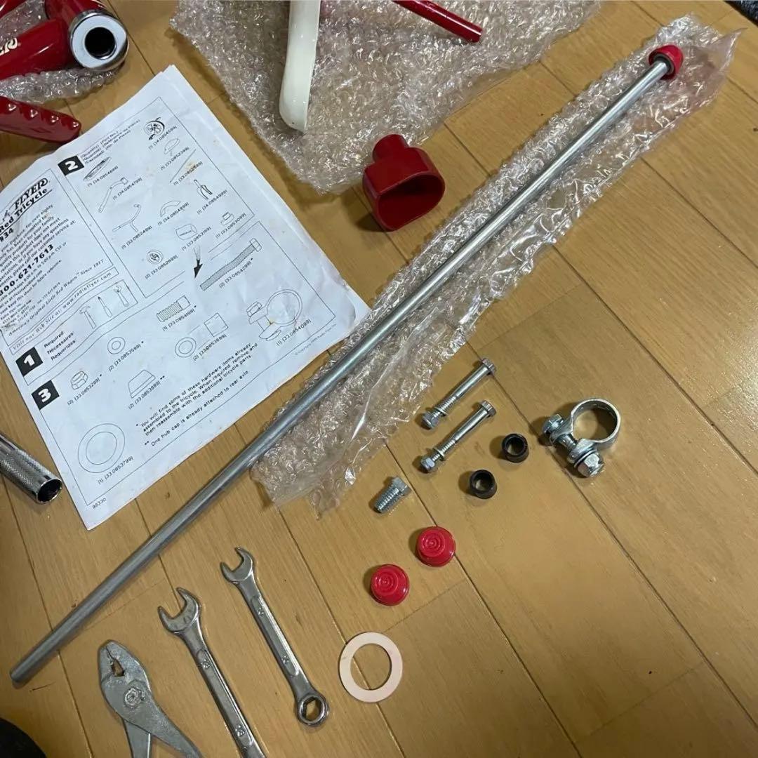 希少✨ラジオフライヤークラシック　トライサイクル3輪車レッド10インチ