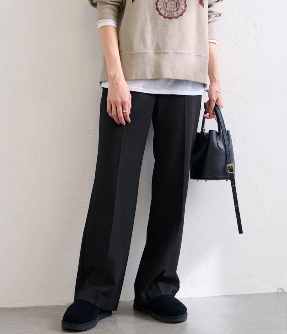 新品タグ付　試着のみ　FRAMeWORK 裏起毛フレアパンツ 　ブラック　40