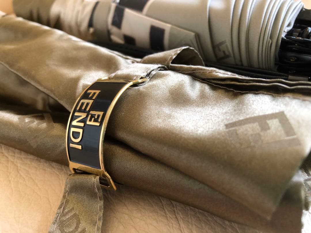 FENDY折り畳み傘　ズッカ柄　ケース付き