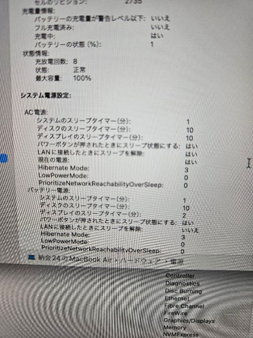 MacBook Air M1 メモリ16GB