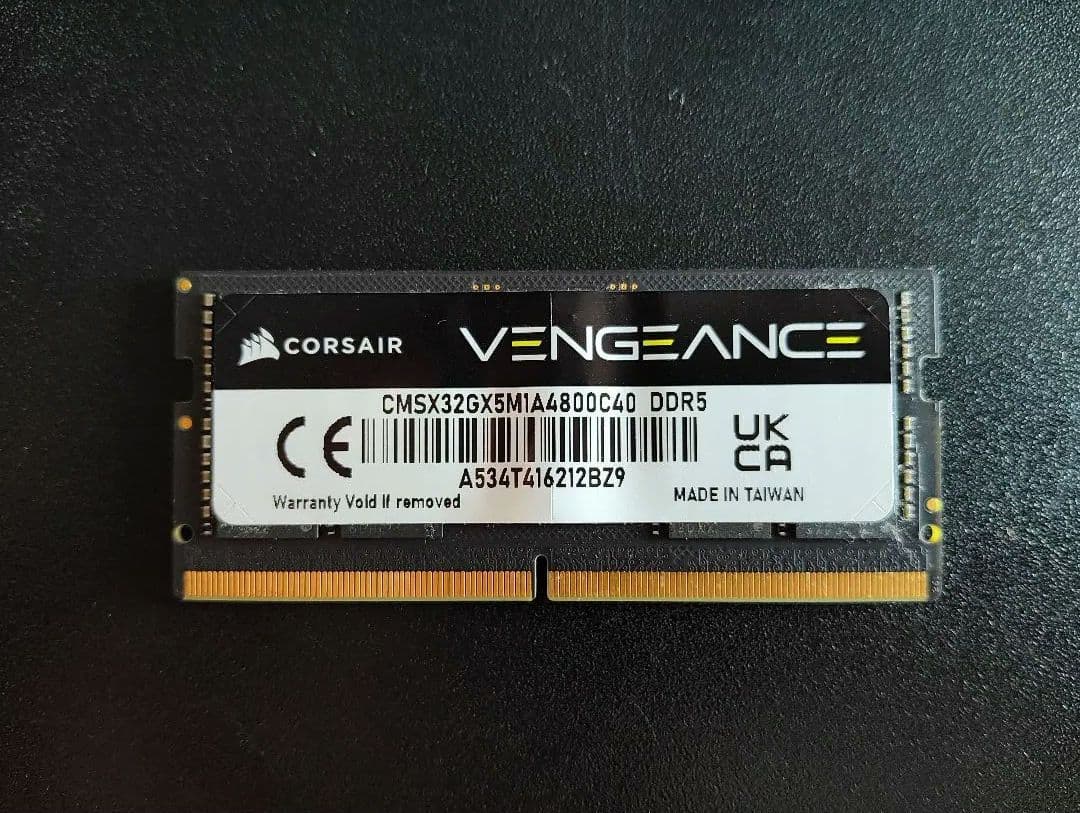 Corsair vengeance DDR5 sodimm 32GB 1枚