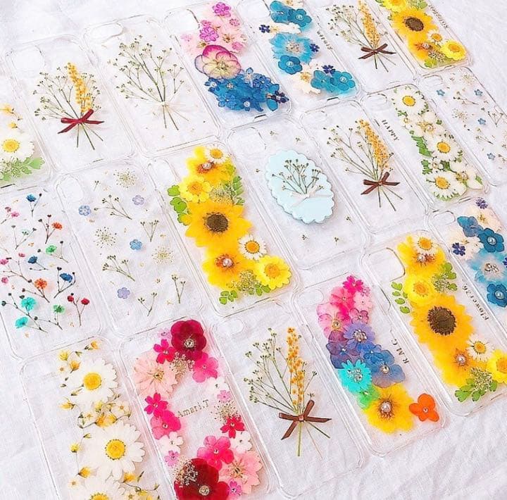 押し花スマホケース♡アートギャラリー