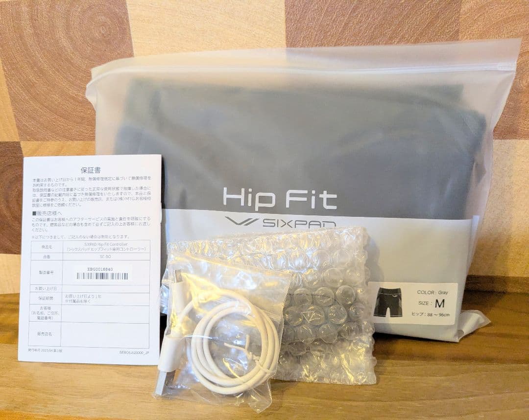 シックスパッド　ヒップフィット　グレー　M