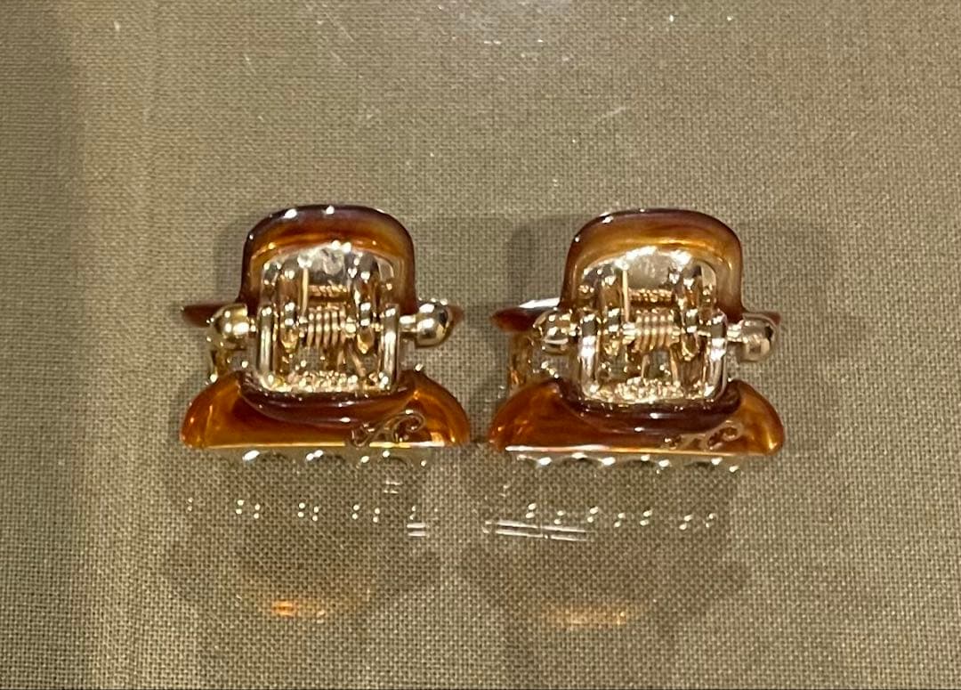 ACCA アッカ　バービークリップ　ミニ クリップ　2個セット　ブラウン