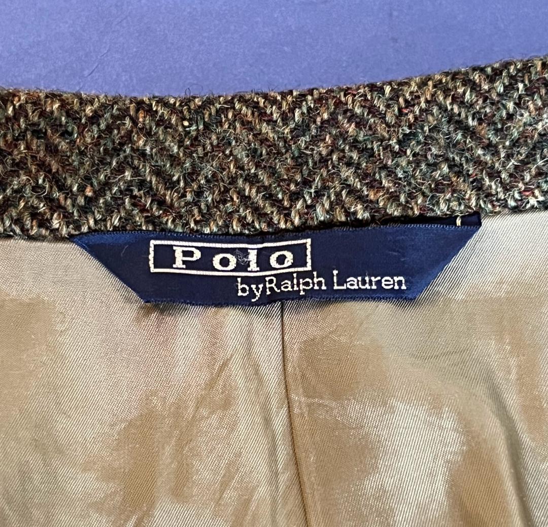 ✴️お正月限定特価✴️ラルフローレン・フックベント・ツイードJTへリンボーン柄M