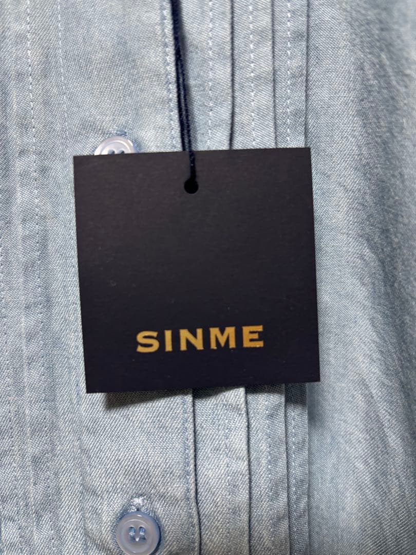 【SINME】スカラエンブロイダリー／デニム シャツ／タグ付