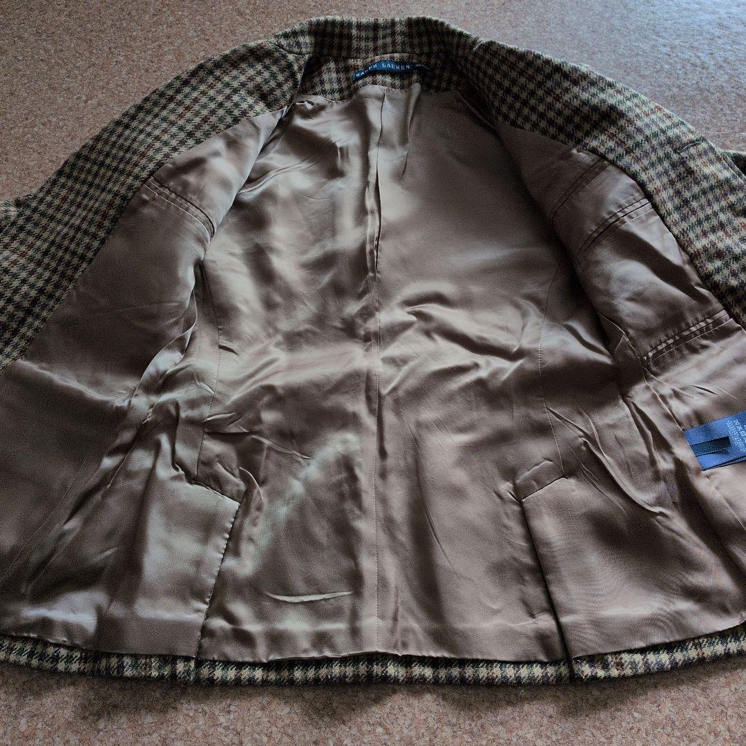 ラルフローレン 千鳥格子 くるみボタン エルボーパッチ ジャケット