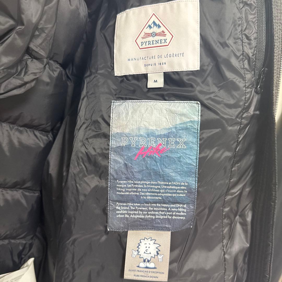 PYRENEX ブラックダウンジャケット フード付き