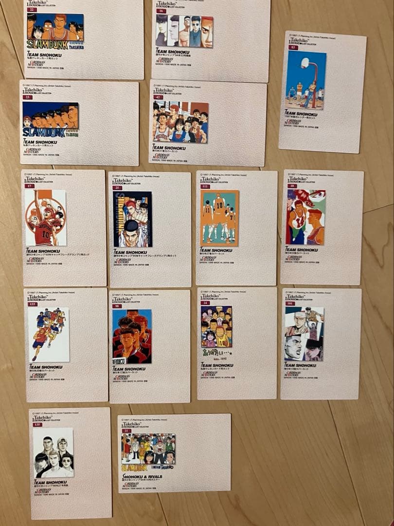 SLAMDUNK【team湘北15枚セット】Carddass Masters⭐︎