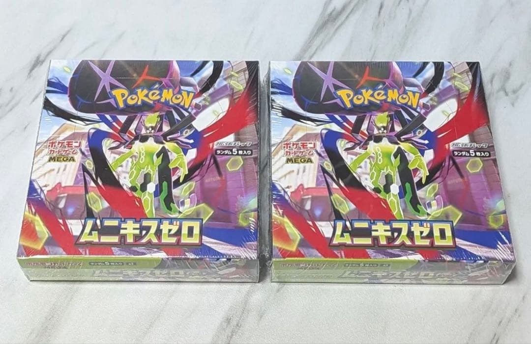 新品 未開封 シュリンク付き ポケモンカードゲーム ムニキスゼロ 2BOX
