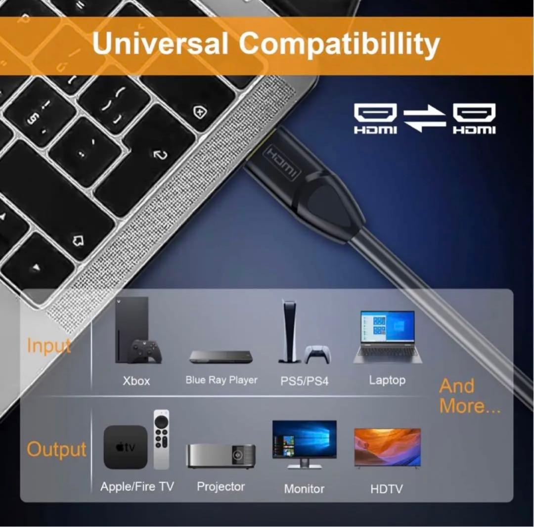 VEECOH 4K HDMIケーブル 　2m 2本パック 超高速