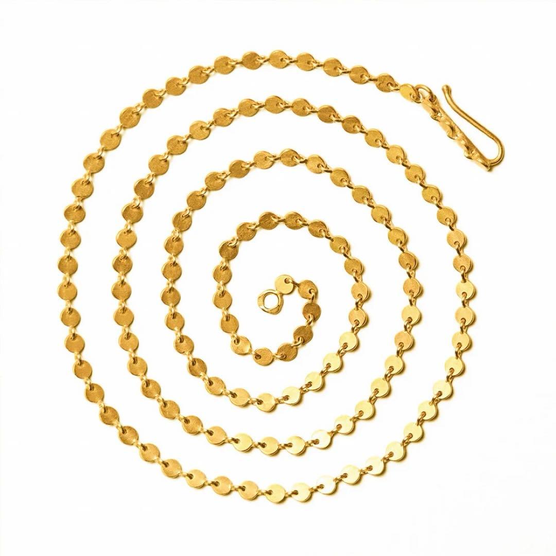 定価65万 マリーエレーヌドゥタイヤック ミニチュア・パイエット ネックレス 金