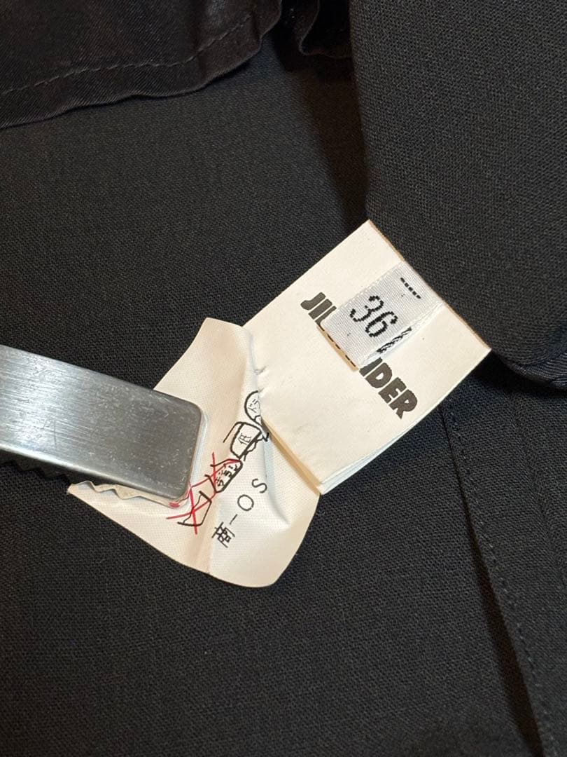 JIL SANDER ブラック　テーラードジャケットSサイズ