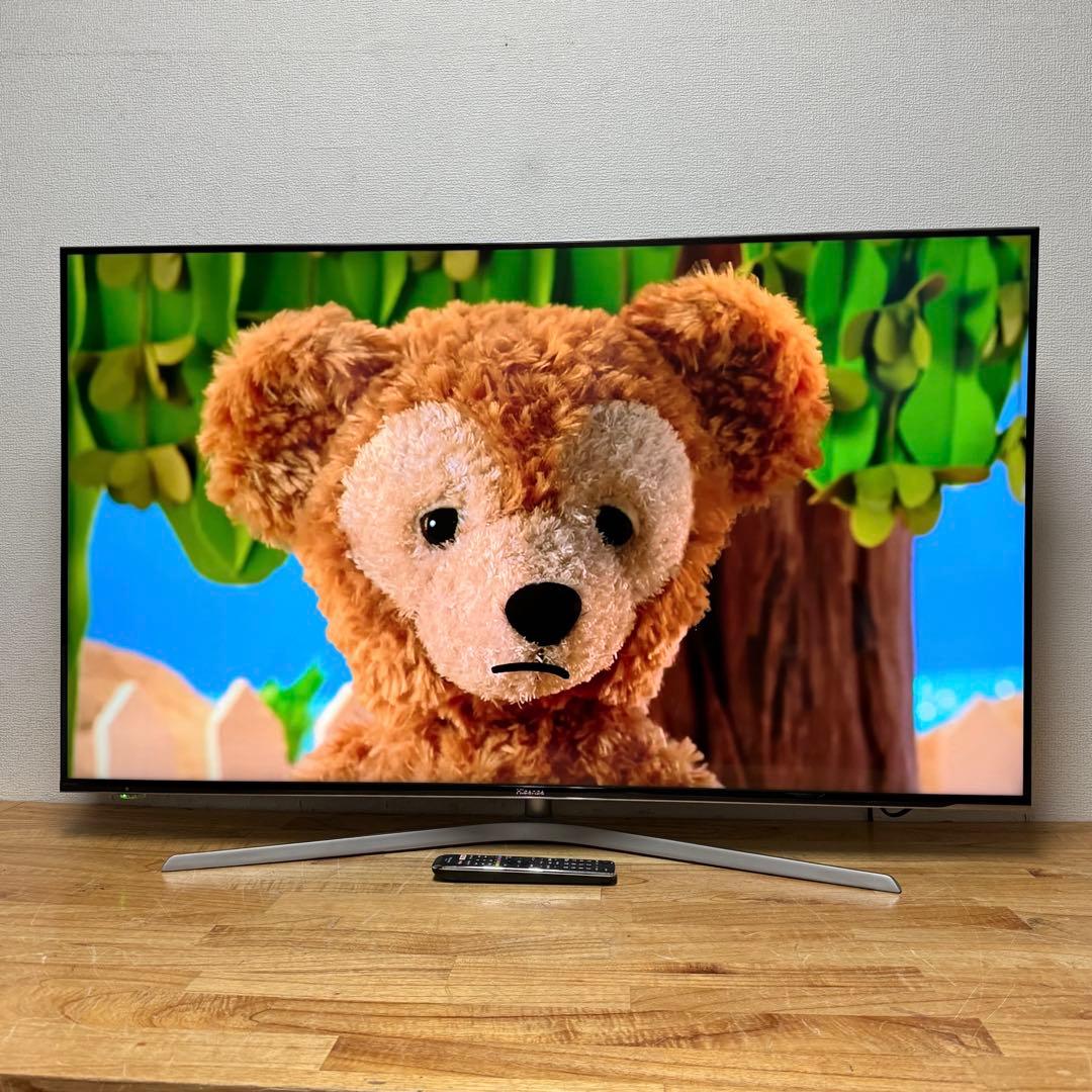 ハイセンス 55V型 4Kチューナー搭載 液晶テレビ 55U7E 動画アプリ○