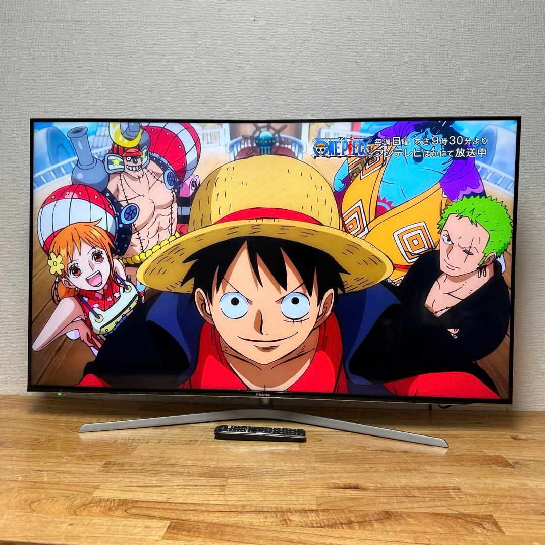 ハイセンス 55V型 4Kチューナー搭載 液晶テレビ 55U7E 動画アプリ○