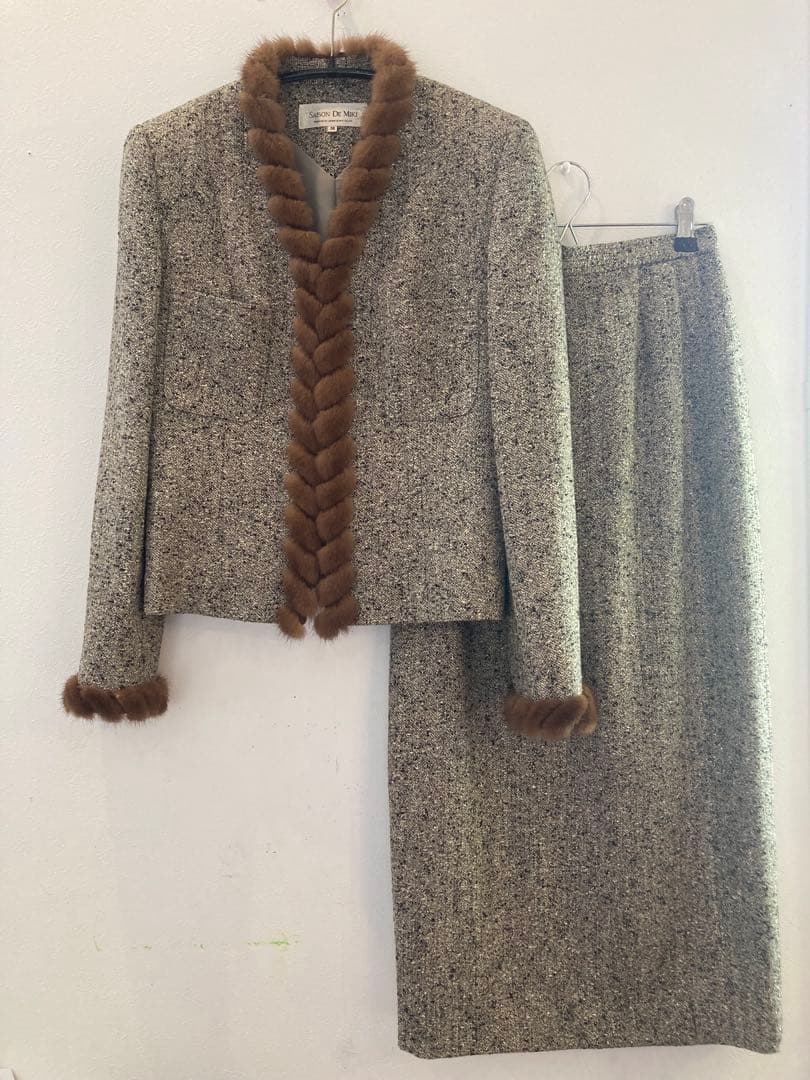 希少☆80's【SAISON DE MlKI】フォーマルスーツ 38