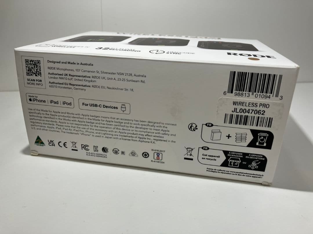 【WIRELESS PRO RODE ワイヤレスマイクロフォンシステム】L