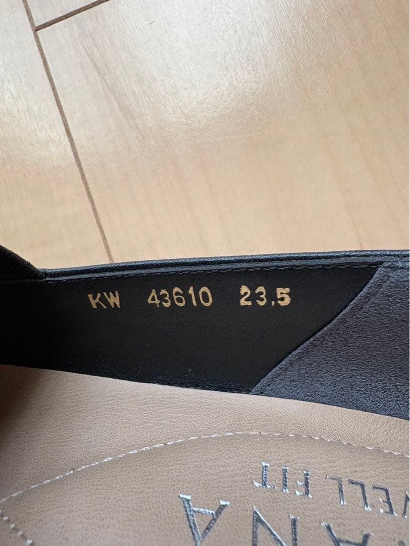 【未使用級】DIANA　ダイアナ 　タッセルローファー 23.5 黒　防水