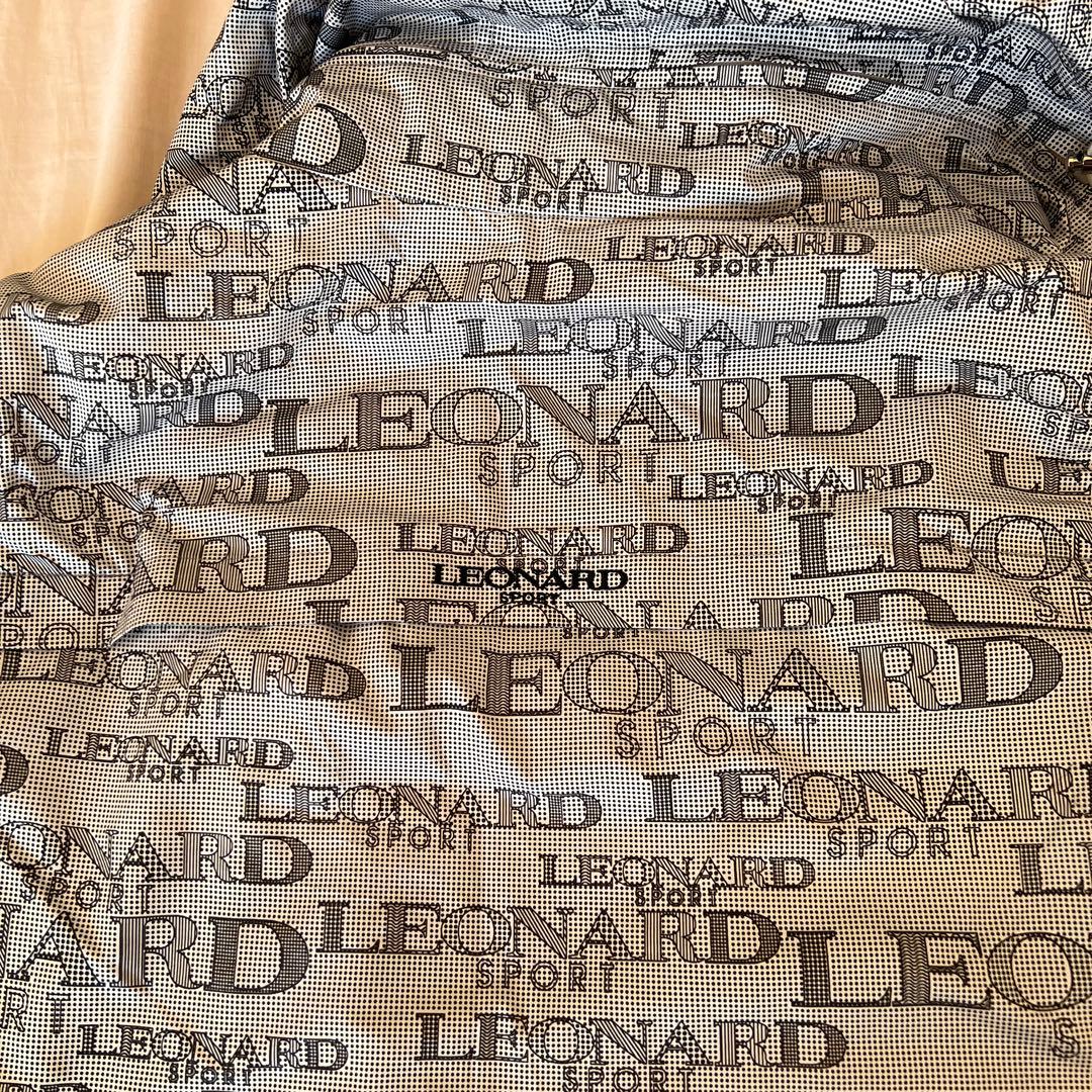 LEONARD ロゴプリント フード付きジャケット