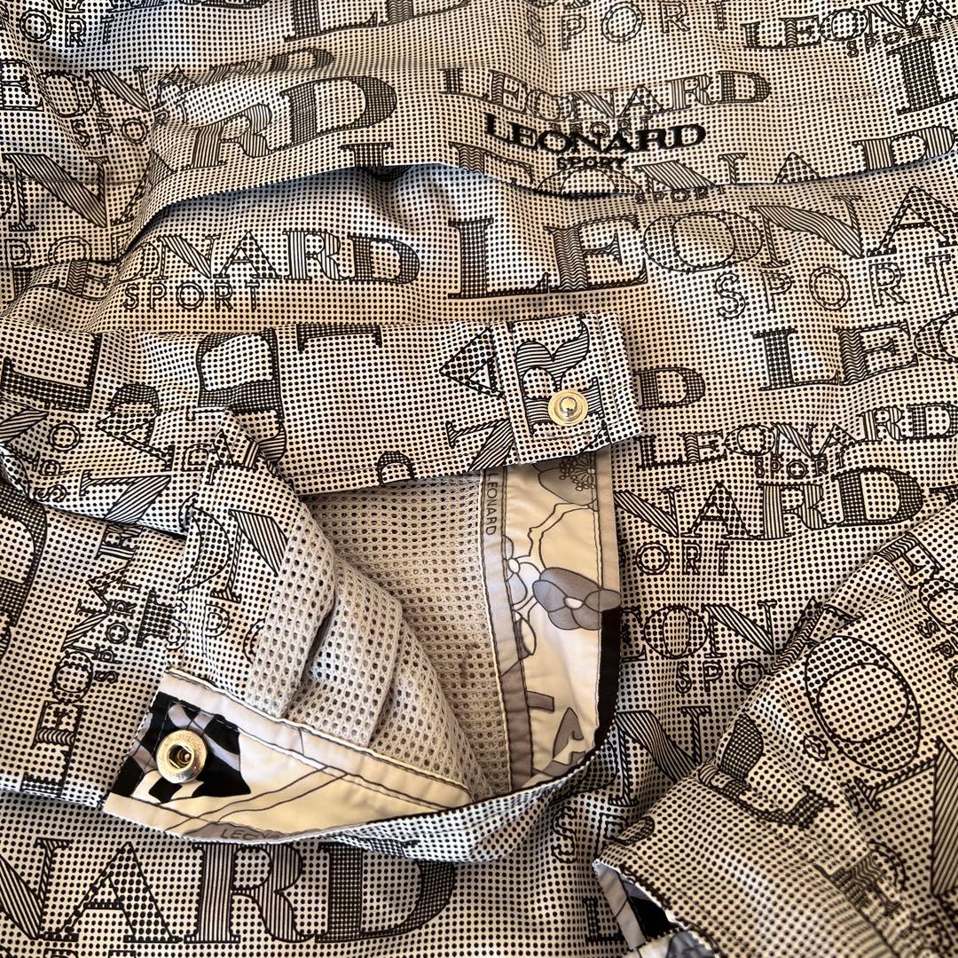 LEONARD ロゴプリント フード付きジャケット