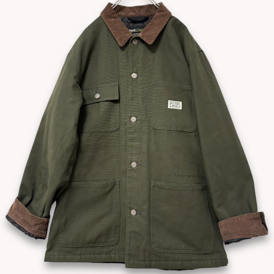 【美品】BackChannel カバーオール キルティング XXL カーキ