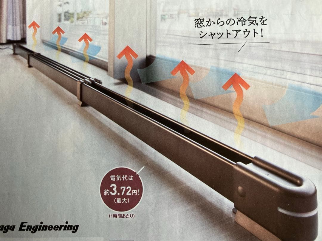 ウインドーラジエーター　結露と冷気を抑制　 日本製