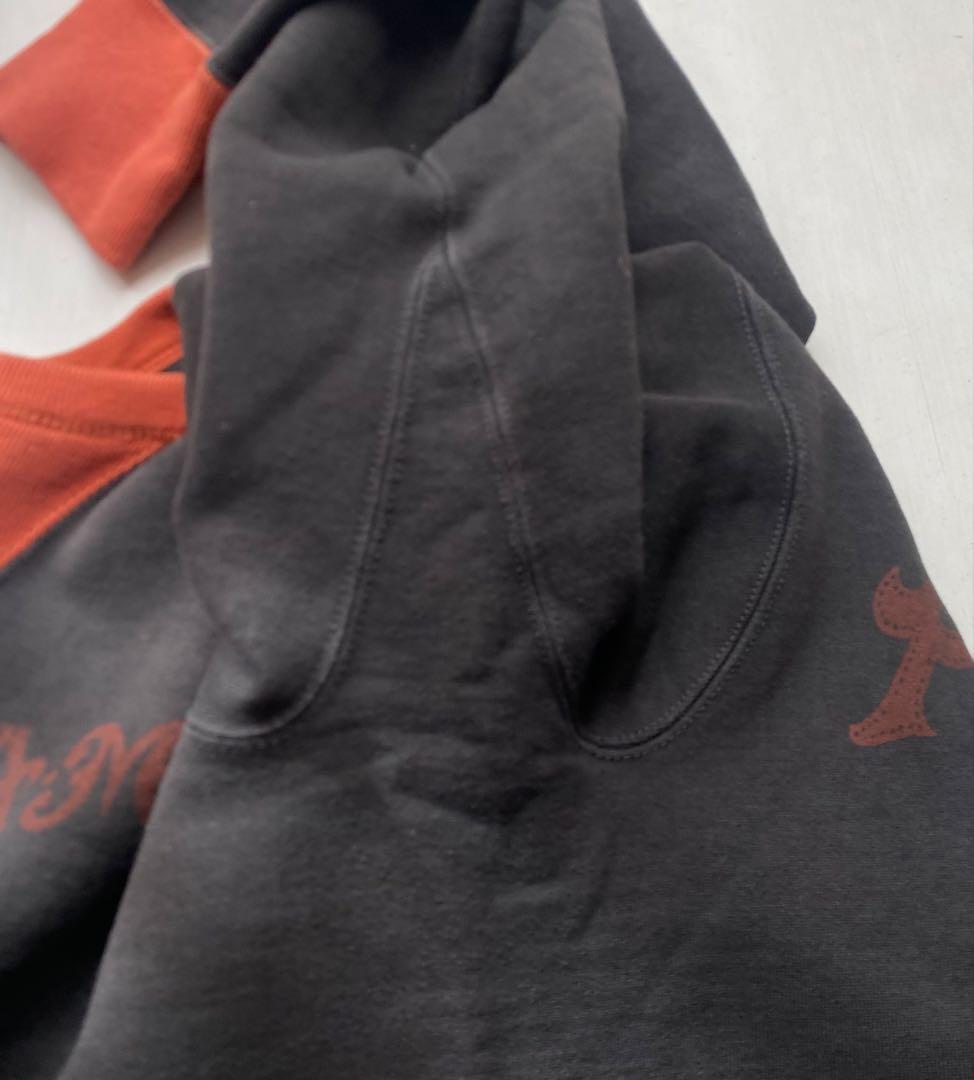 美品 deluxeware 両V フリーダムスリーブ ツートーン スウェット L