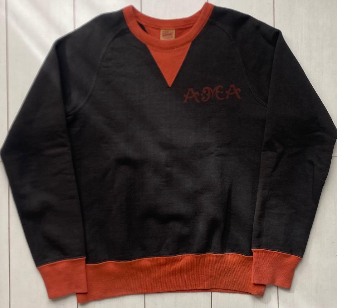 美品 deluxeware 両V フリーダムスリーブ ツートーン スウェット L