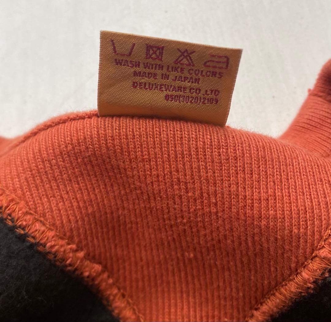 美品 deluxeware 両V フリーダムスリーブ ツートーン スウェット L