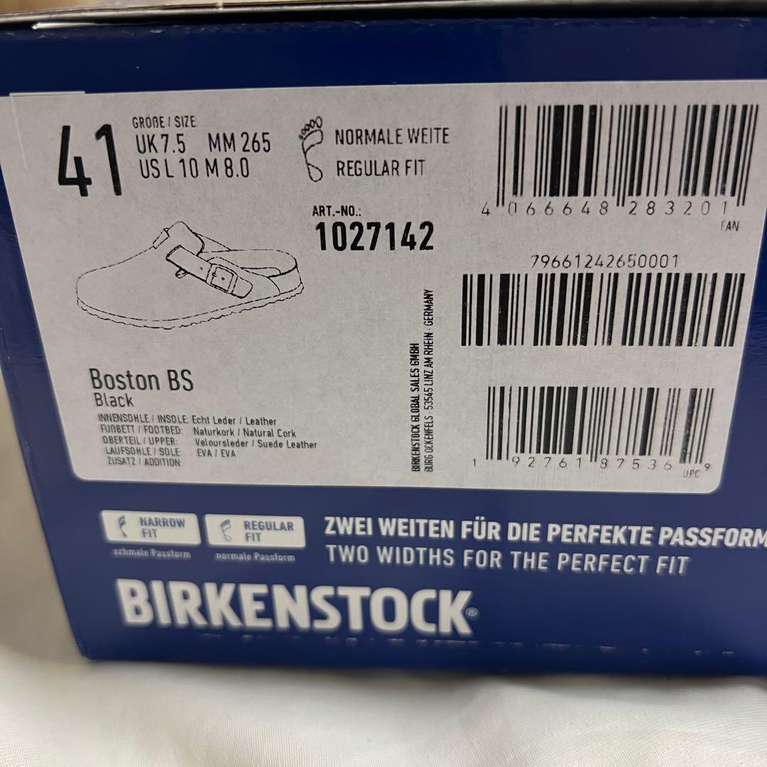 BIRKENSTOCK Boston スエードレザー black 41