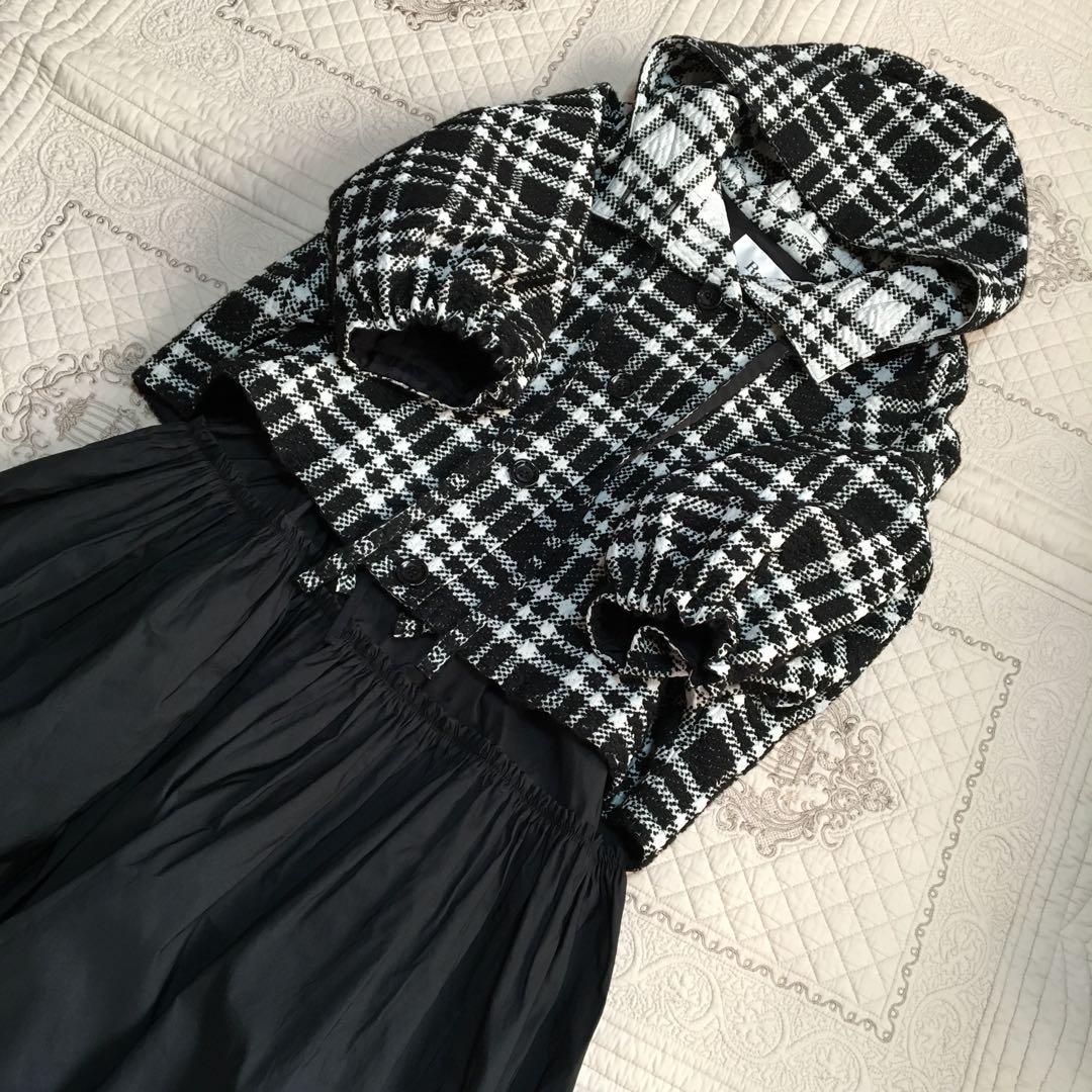 Rene ルネ♡素敵なツイードジャケット　卒業式　ブラックフォーマル