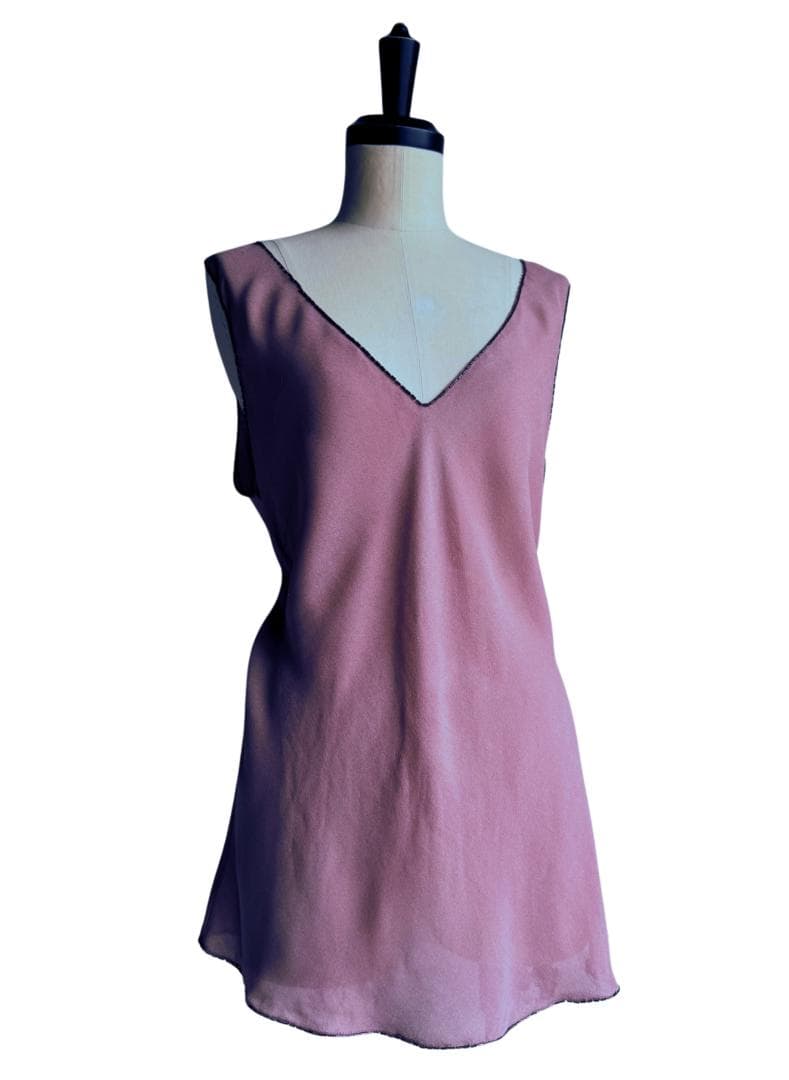 PRADA プラダ シルク ビーズネック ノースリーブ トップス サイズ40