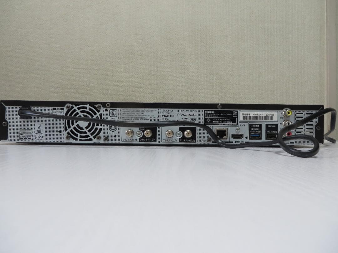 東芝Dタイムシフトマシーンレコーダー BR-M3007 2017年製 完動美品