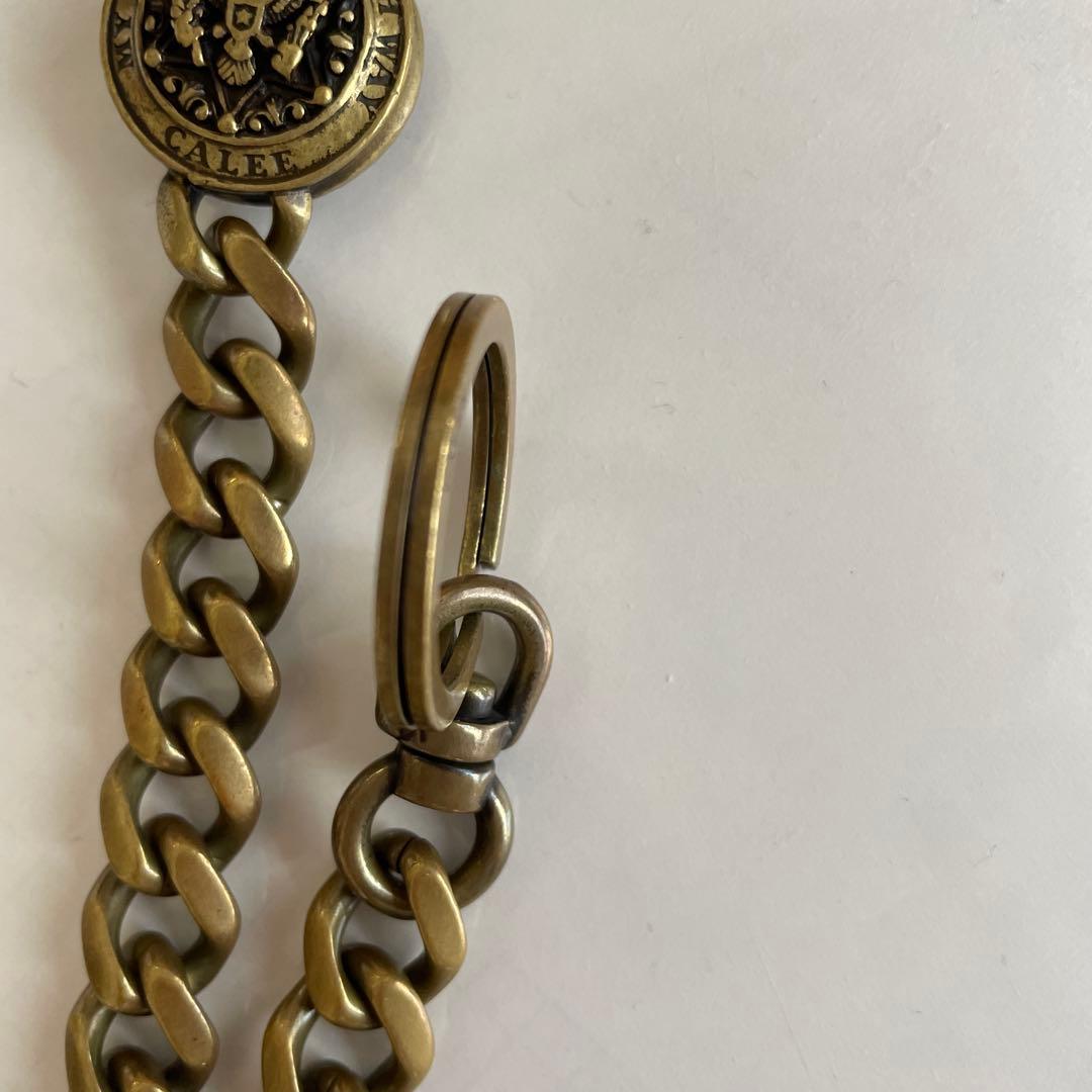 CALEE キャリー ウォレットチェーン 真鍮 廃盤品 コンチョ　美品