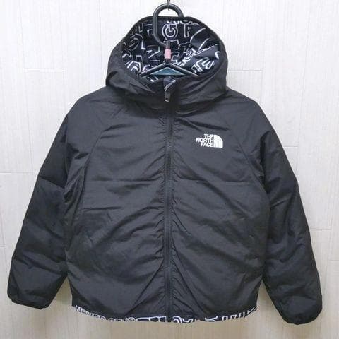 ザ ノースフェイス リバーシブル ノース ダウンジャケット 140cm 黒白