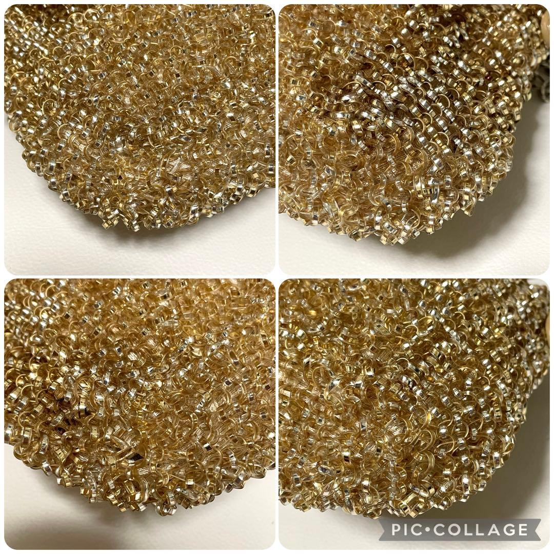 美品 アンテプリマ ワイヤーバッグ ルケット リング ビジュー 金具 ゴールド