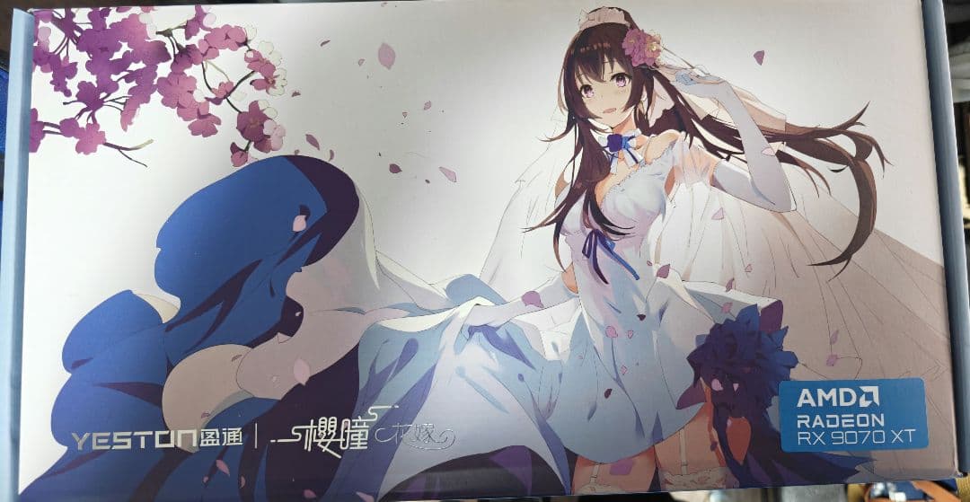 グラフィックボード・グラボ・ビデオカード YESTON RX9070XT-16GD6 Sakura OC