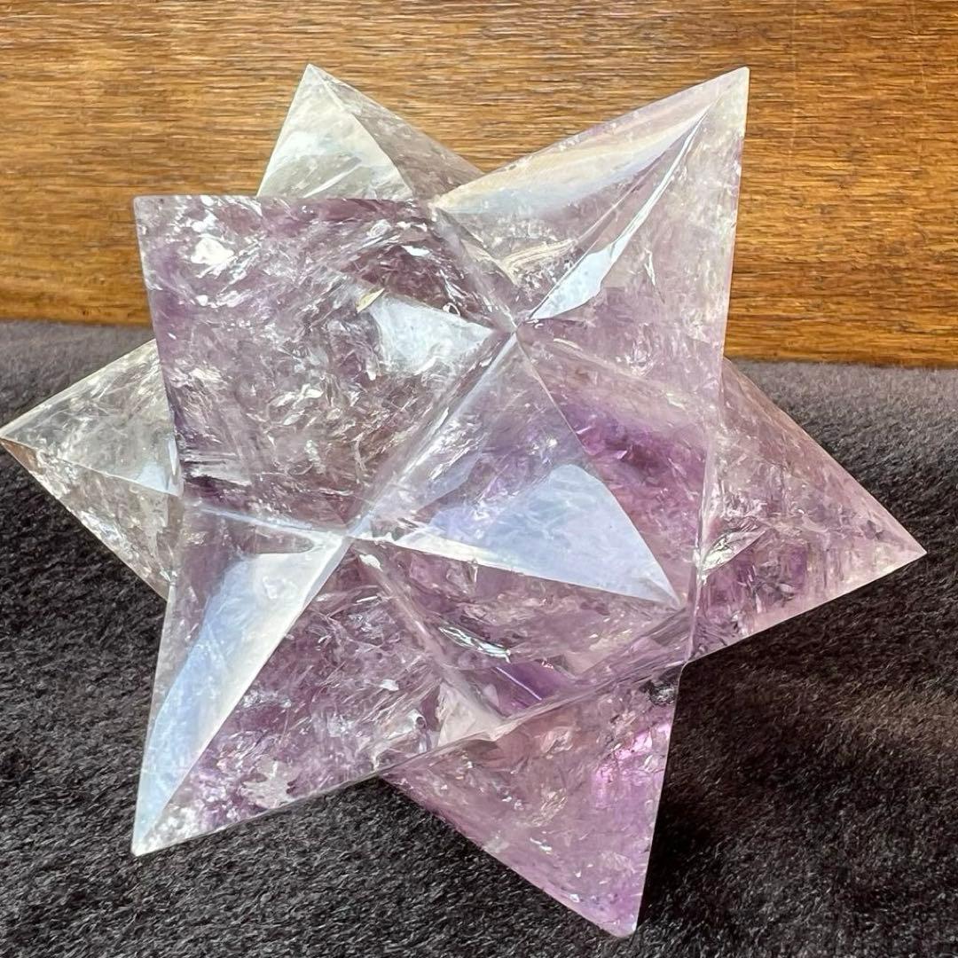 ✳️専用‼️☆価値ある逸品☆透明度と美々クラック☆究極形状☆アメジスト アステロイド