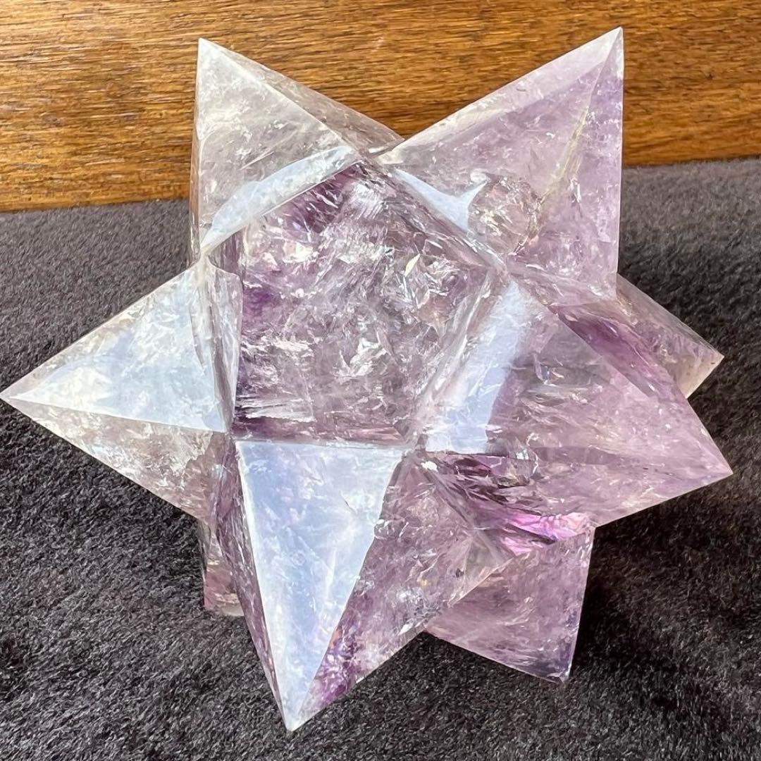 ✳️専用‼️☆価値ある逸品☆透明度と美々クラック☆究極形状☆アメジスト アステロイド