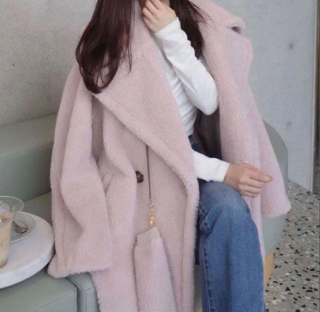 【新品未使用】FRAY I.D　ECOPELボアミドルコート