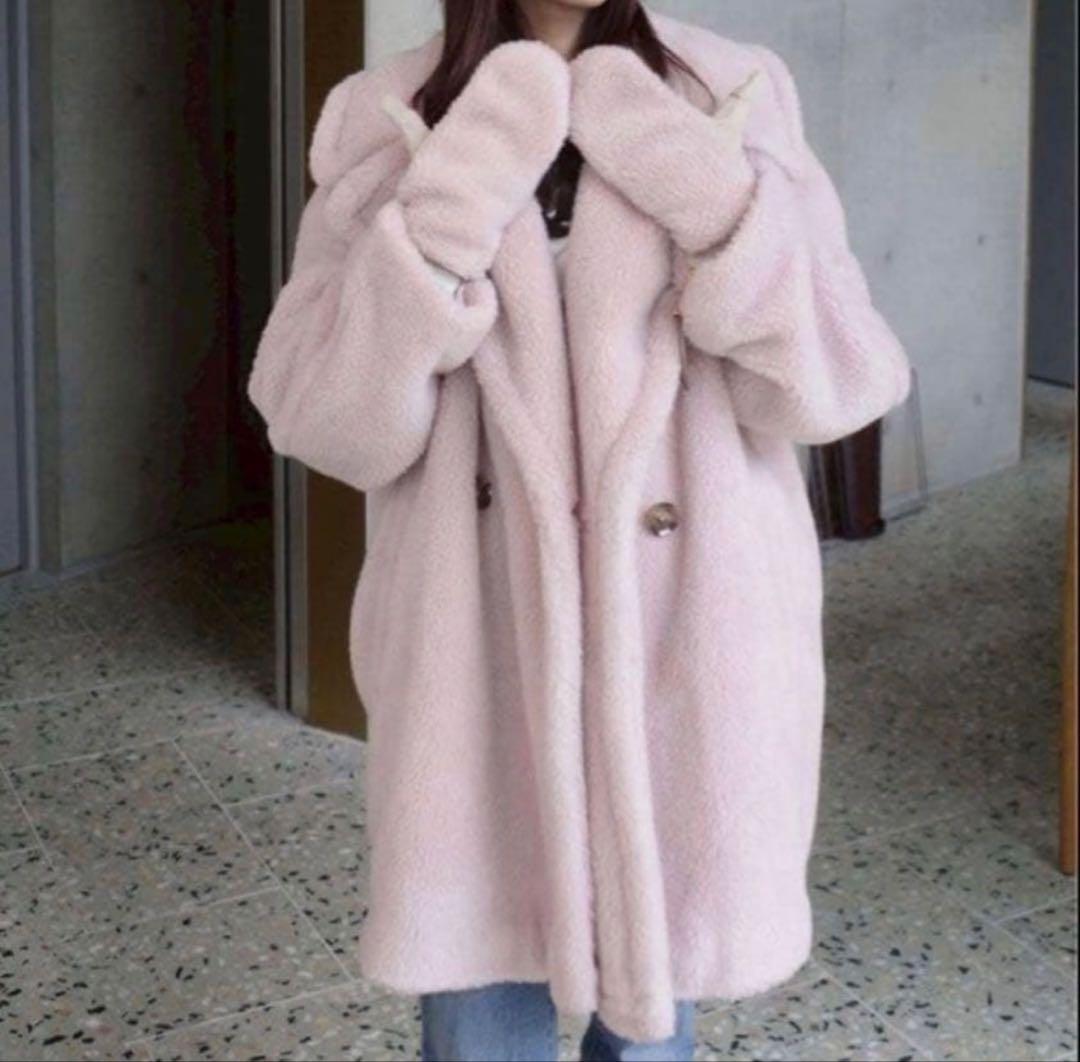 【新品未使用】FRAY I.D　ECOPELボアミドルコート