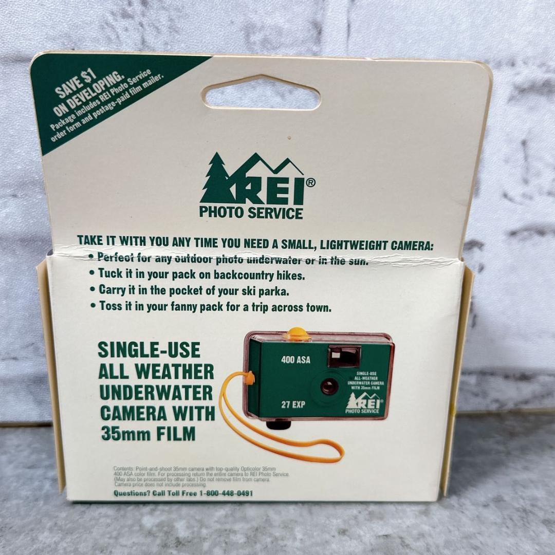超レア　デッドストック　アールイーアイ　REI 使い捨てカメラ　防水水中カメラ