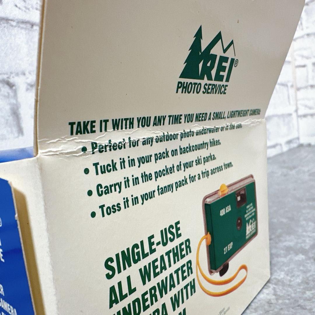 超レア　デッドストック　アールイーアイ　REI 使い捨てカメラ　防水水中カメラ