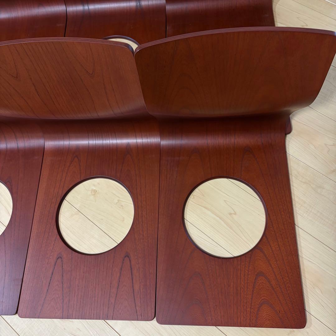 希少 天童木工 木製 曲木 座椅子 6脚セット TENDO 旧ロゴ